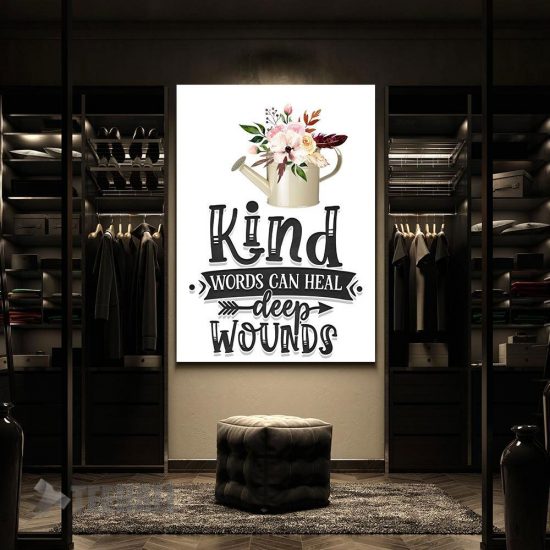 Kind Words Can Heal Motivational Canvas Prints Wall Art Decor 2