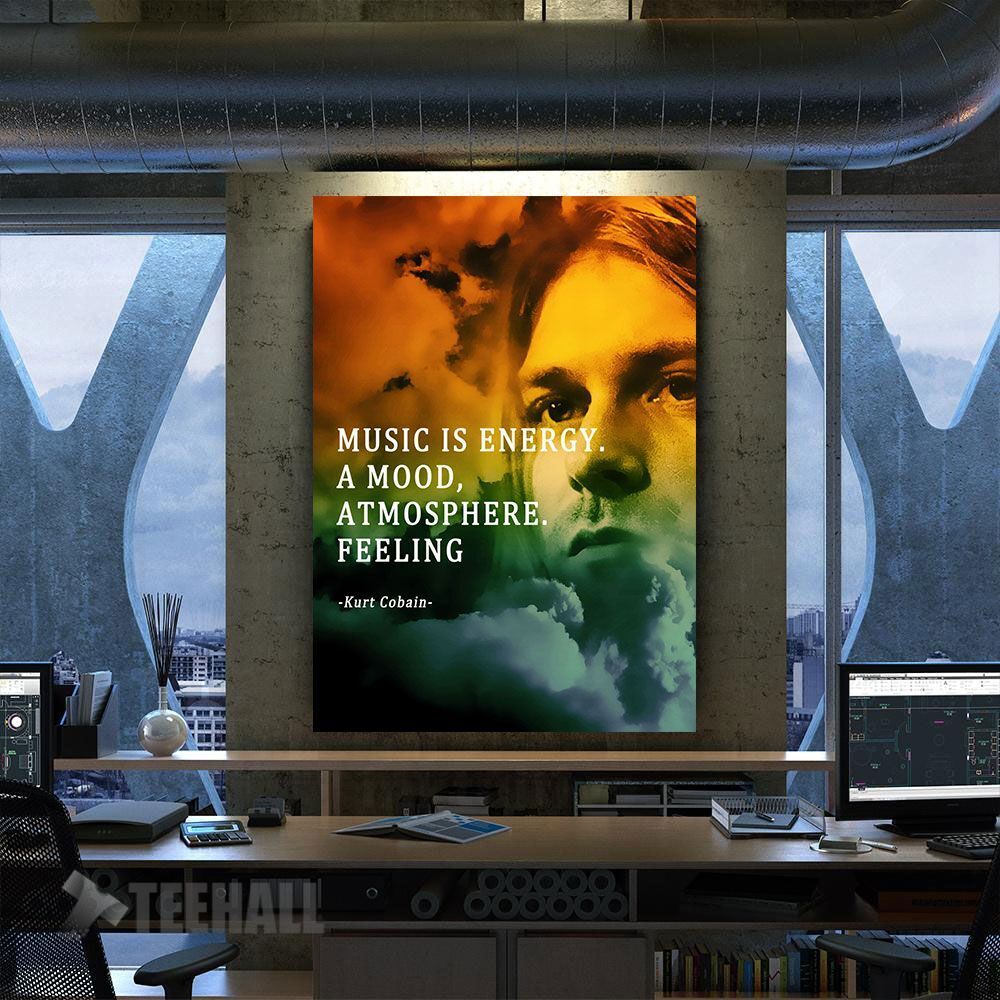 Kurt Cobain Motivation Canvas Prints Wall Art Decor