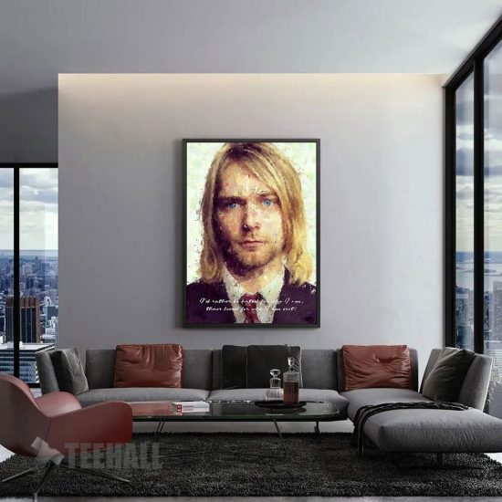 Kurt Cobain Motivational Canvas Prints Wall Art Decor 1
