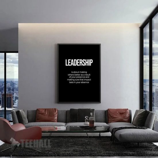Leadership Definition Motivational Canvas Prints Wall Art Decor 1 1