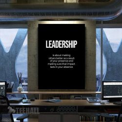 Leadership Definition Motivational Canvas Prints Wall Art Decor