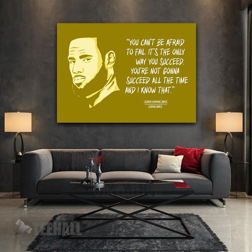 Lebron James Motivation Canvas Prints Wall Art Decor