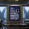Life Is A Fairytale Motivational Canvas Prints Wall Art Decor