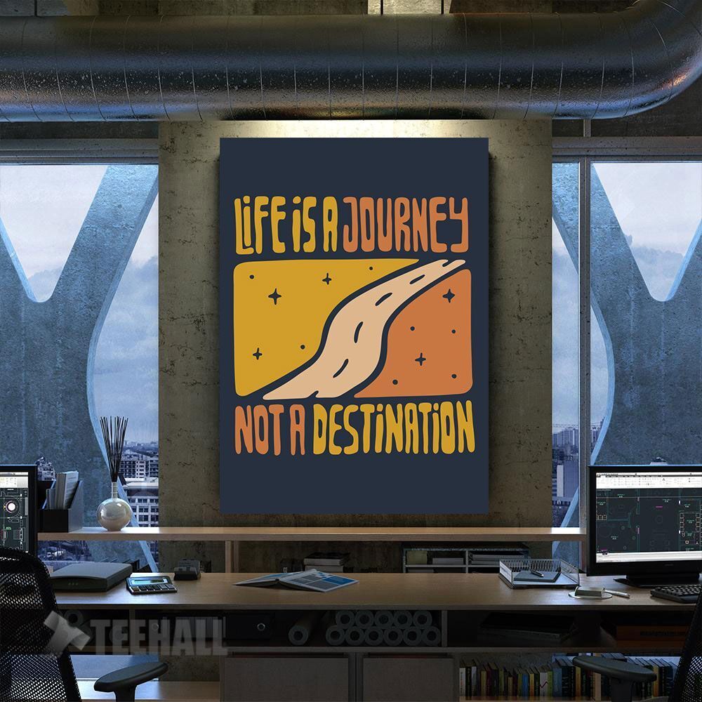 Life Is Journey Motivational Canvas Prints Wall Art Decor