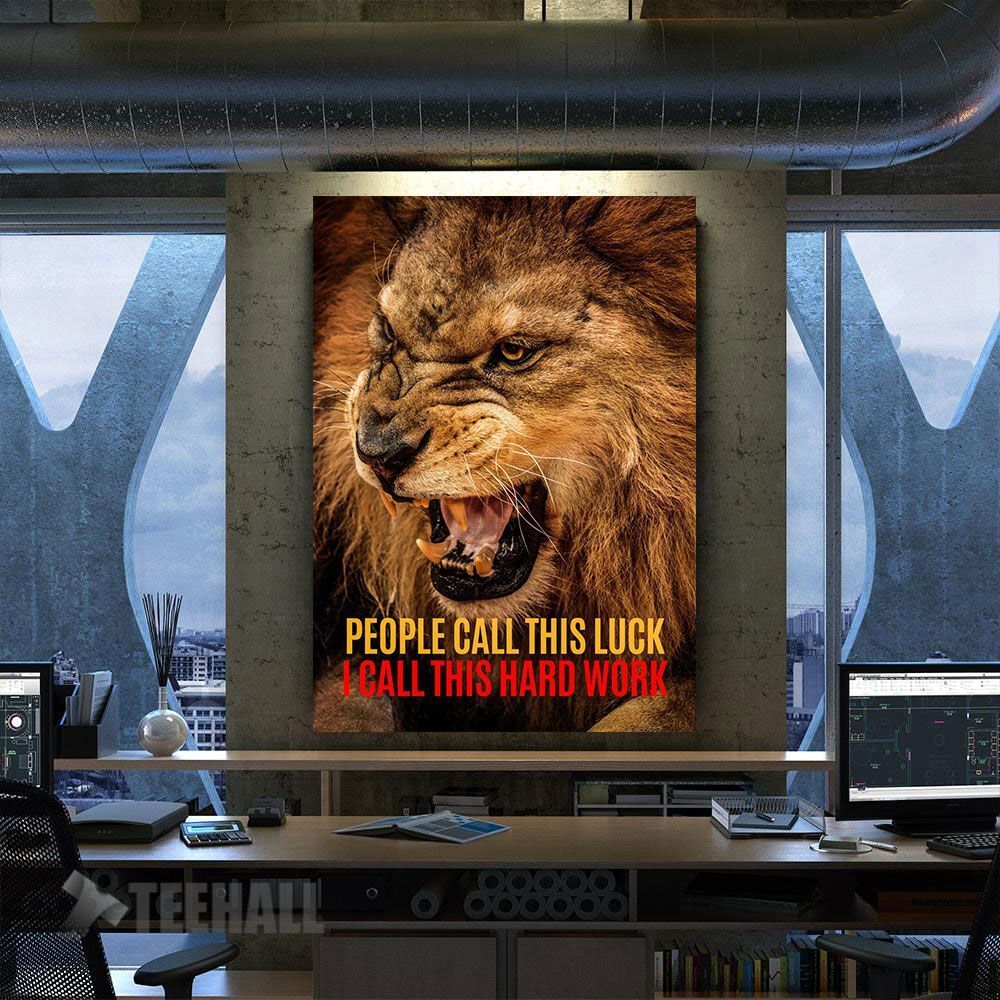 Lion Motivational Canvas Prints Wall Art Decor