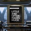 Little And Often Motivational Canvas Prints Wall Art Decor