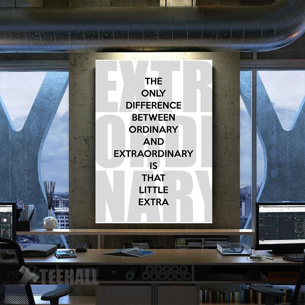 Little Extra Johnson Motivational Canvas Prints Wall Art Decor