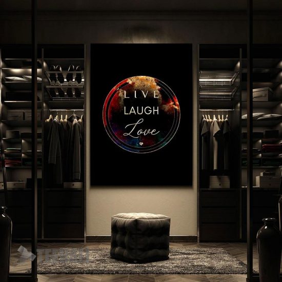 Live Laugh Love Motivation Canvas Prints Wall Art Decor 2 2