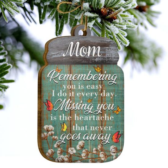 Lost Of Loved Remembering You Missing You Memorial Gift Personalized Custom Wooden Ornament 1