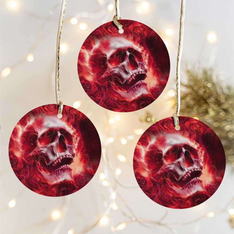 Love-Eternal-Flame-Skull-Horror-Ceramic-Ornament-1 Love Eternal Flame Skull Horror Ceramic Ornament 1