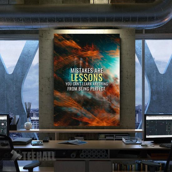 Make Mistakes Motivational Canvas Prints Wall Art Decor
