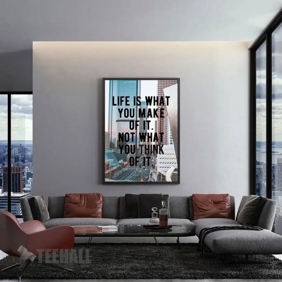Make Your Life Great Quote Motivational Canvas Prints Wall Art Decor 1