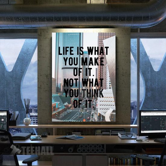 Make Your Life Great Quote Motivational Canvas Prints Wall Art Decor