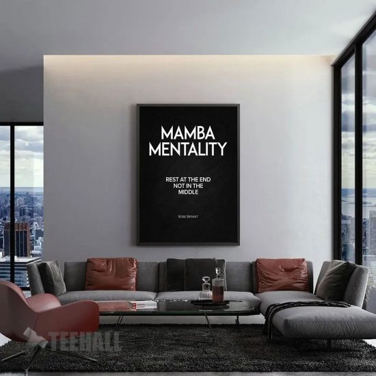 Mamba Mentality Motivational Canvas Prints Wall Art Decor 1 2