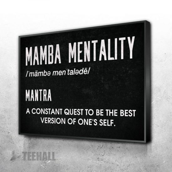 Mamba Mentality Motivational Canvas Prints Wall Art Decor 1 6