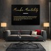 Mamba Mentality Motivational Canvas Prints Wall Art Decor