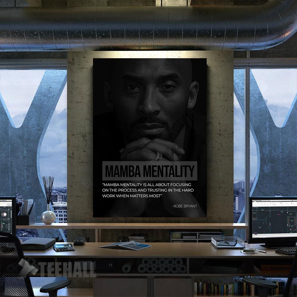 Mamba Mentality Motivational Canvas Prints Wall Art Decor