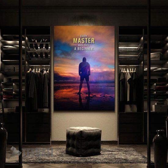 Master And Beginner Motivational Canvas Prints Wall Art Decor 2