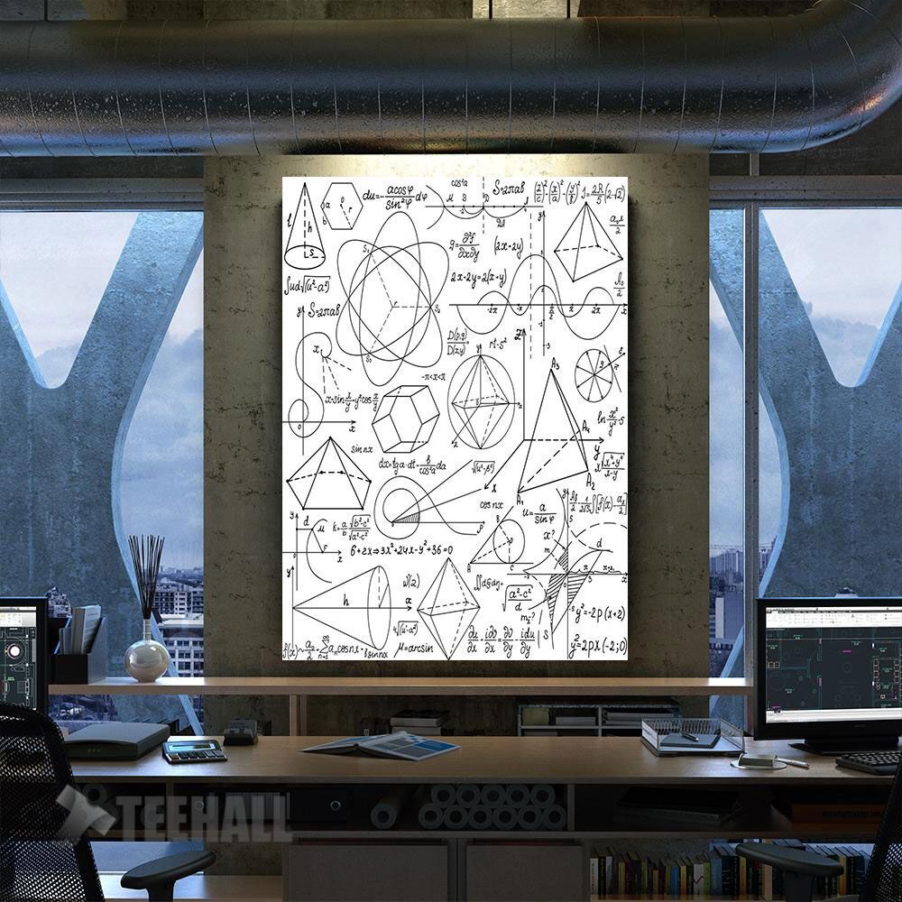 Math Solve Motivational Canvas Prints Wall Art Decor