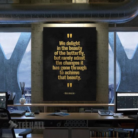 Maya Angelou James Baldwin Motivational Canvas Prints Wall Art Decor