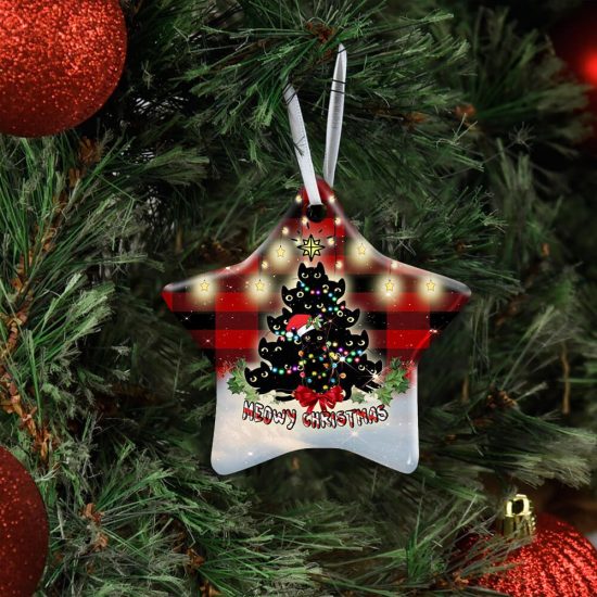 Meowy Christmas Ceramic Ornament 1 Meowy Christmas Ceramic Ornament 1