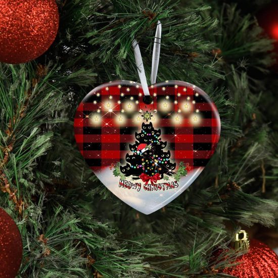 Meowy Christmas Ceramic Ornament 2 Meowy Christmas Ceramic Ornament 2