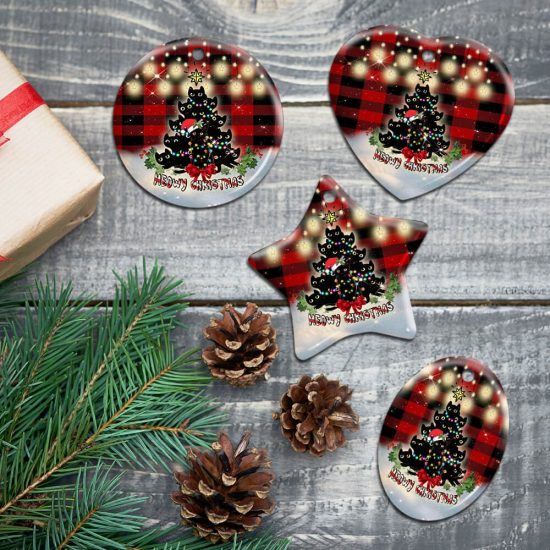 Meowy Christmas Ceramic Ornament 5 Meowy Christmas Ceramic Ornament 5