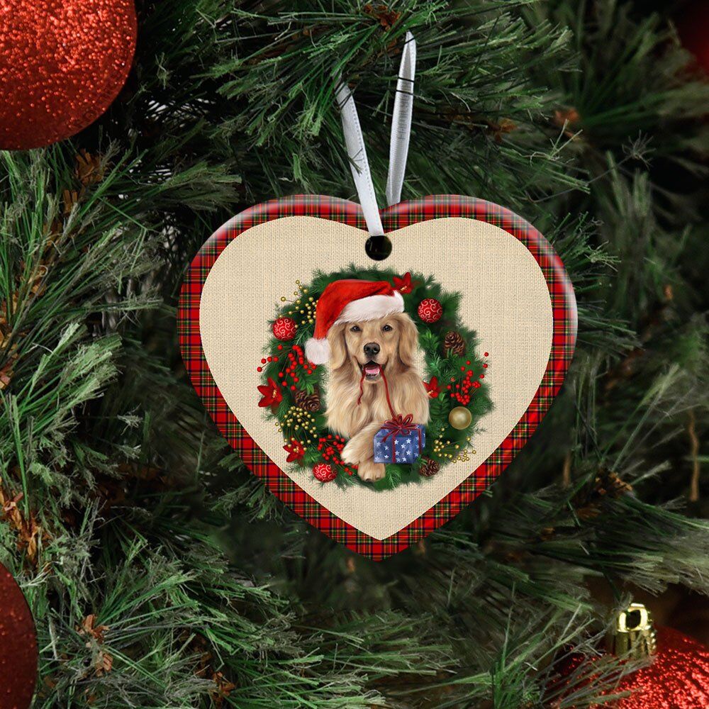 Merry-Christmas-Golden-Retriever-Ceramic-Ornament-2 Merry Christmas Golden Retriever Ceramic Ornament 2