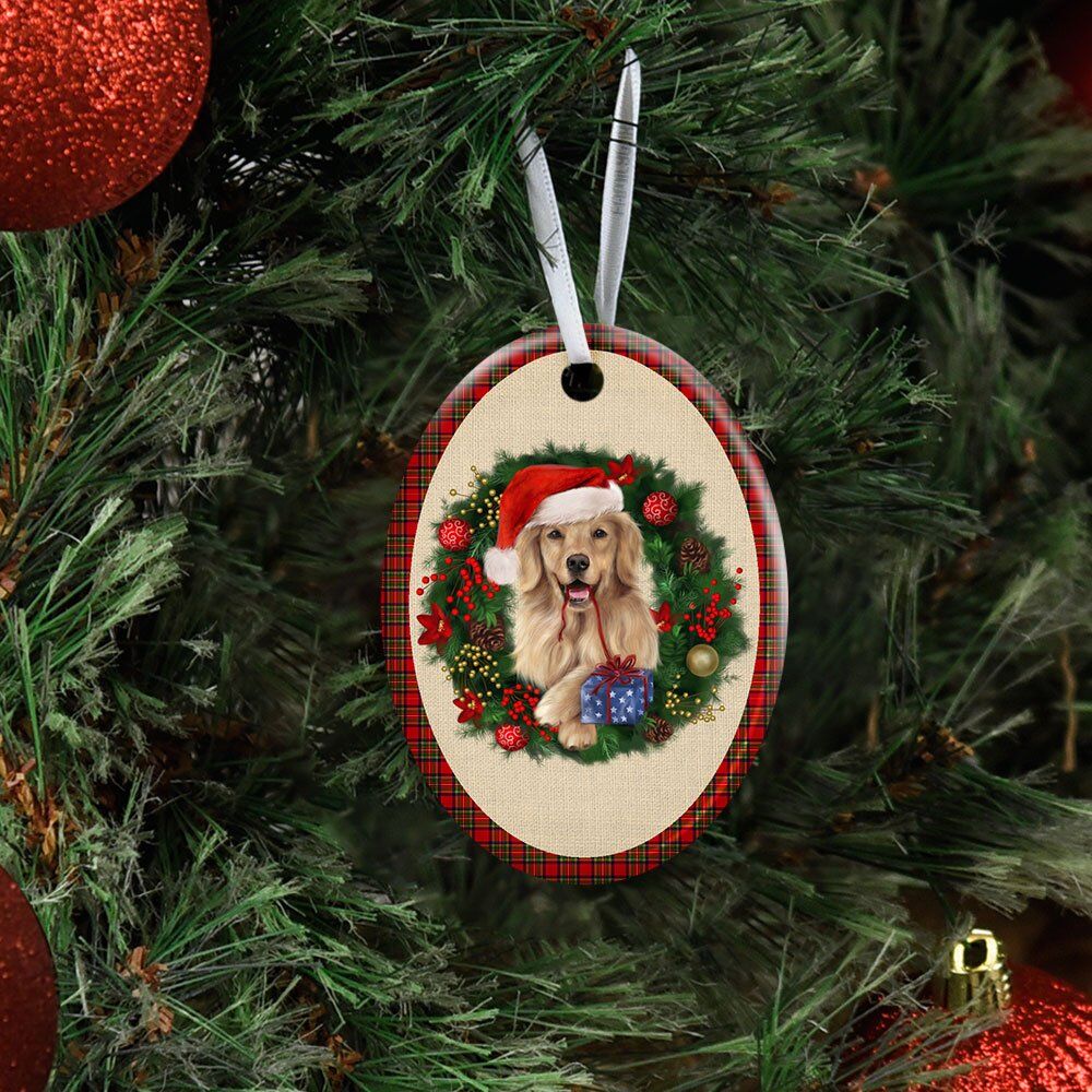 Merry-Christmas-Golden-Retriever-Ceramic-Ornament-3 Merry Christmas Golden Retriever Ceramic Ornament 3