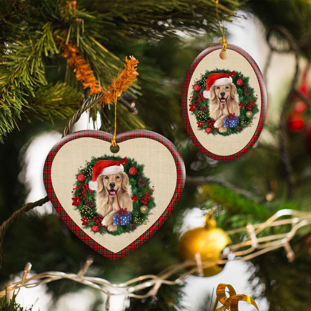 Merry-Christmas-Golden-Retriever-Ceramic-Ornament-5 Merry Christmas Golden Retriever Ceramic Ornament 5