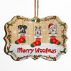 Merry Woofmas - Christmas Gift For Dog Lovers - Personalized Custom Wooden Ornament