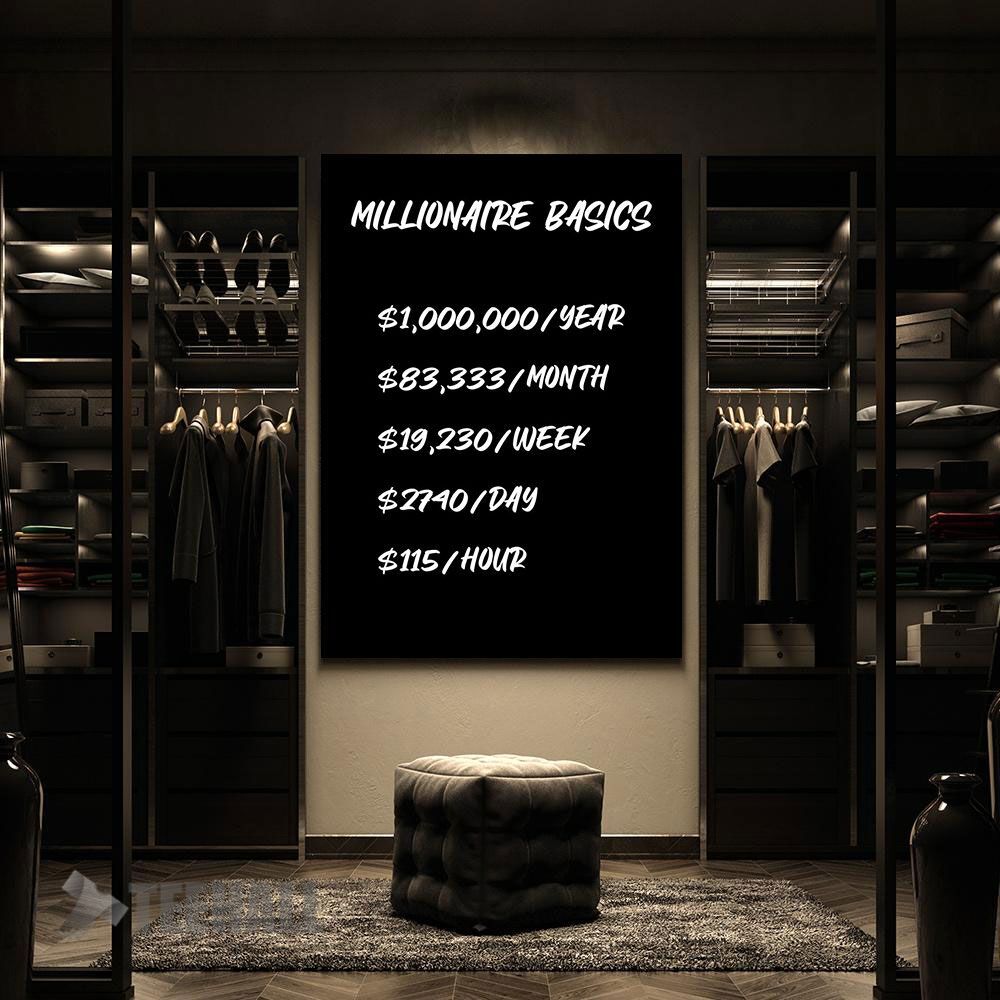 Millionaire-Basics-Motivational-Canvas-Prints-Wall-Art-Decor-2 Millionaire Basics Motivational Canvas Prints Wall Art Decor 2
