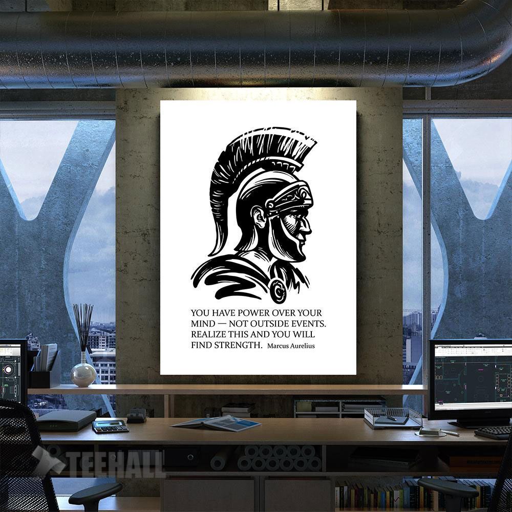 Mind Power Aurelius Motivational Canvas Prints Wall Art Decor