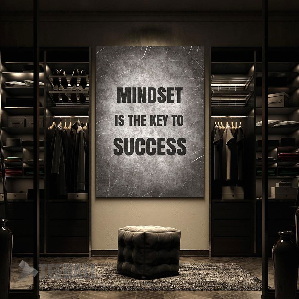 Mindset-Is-Key-Quote-Motivational-Canvas-Prints-Wall-Art-Decor-2 Mindset Is Key Quote Motivational Canvas Prints Wall Art Decor 2