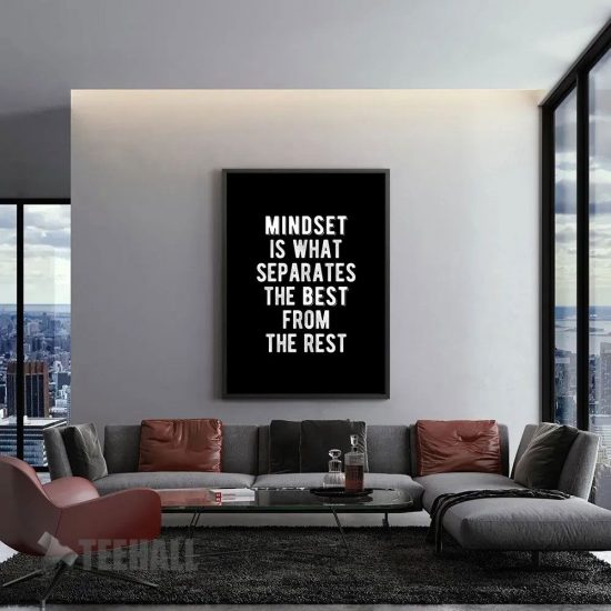 Mindset Of A Winner Quote Motivational Canvas Prints Wall Art Decor 1
