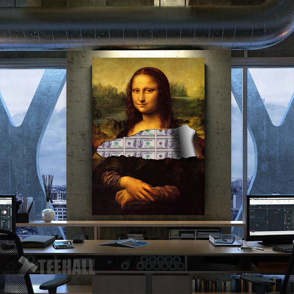 Money Lisa Motivational Canvas Prints Wall Art Decor