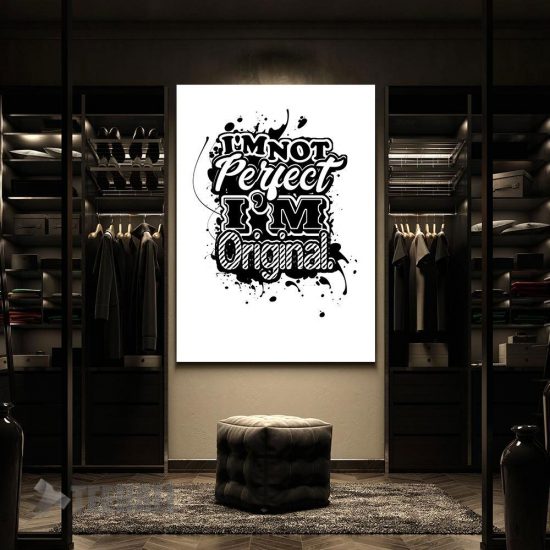 Motivation Im Not Pervect Canvas Prints Wall Art Decor 2