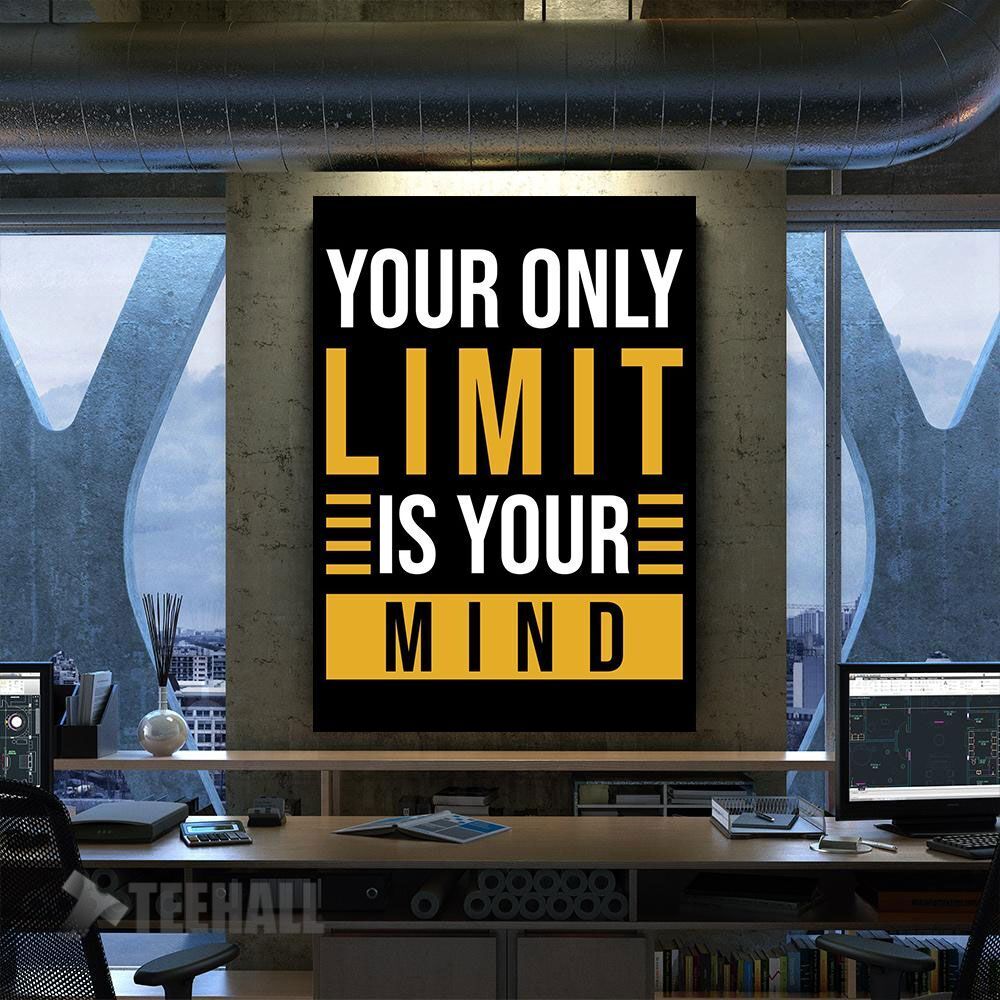 Motivation Mindset Saying Canvas Prints Wall Art Decor