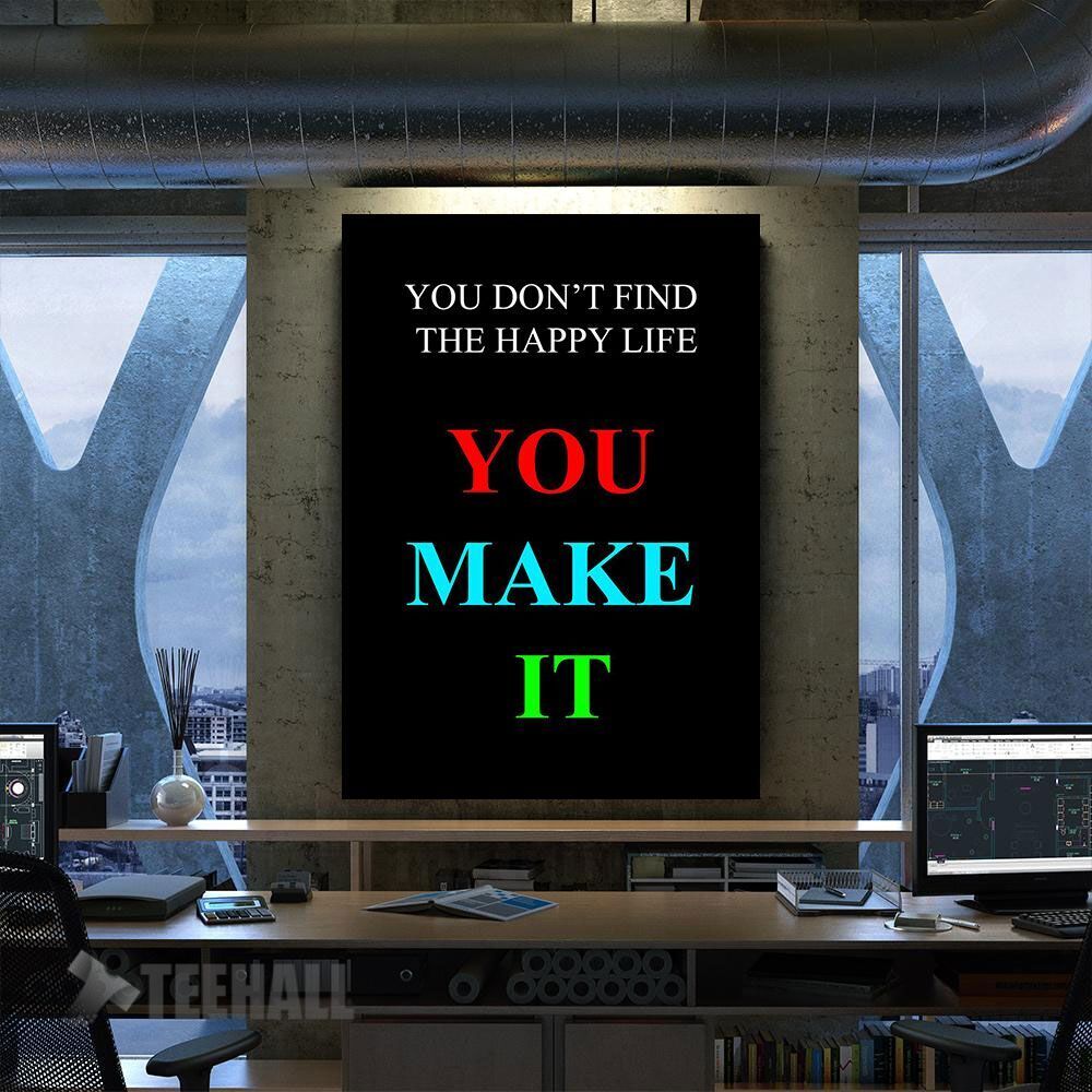 Motivation Quote Canvas Prints Wall Art Decor