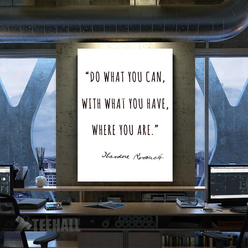 Motivation Quote Canvas Prints Wall Art Decor
