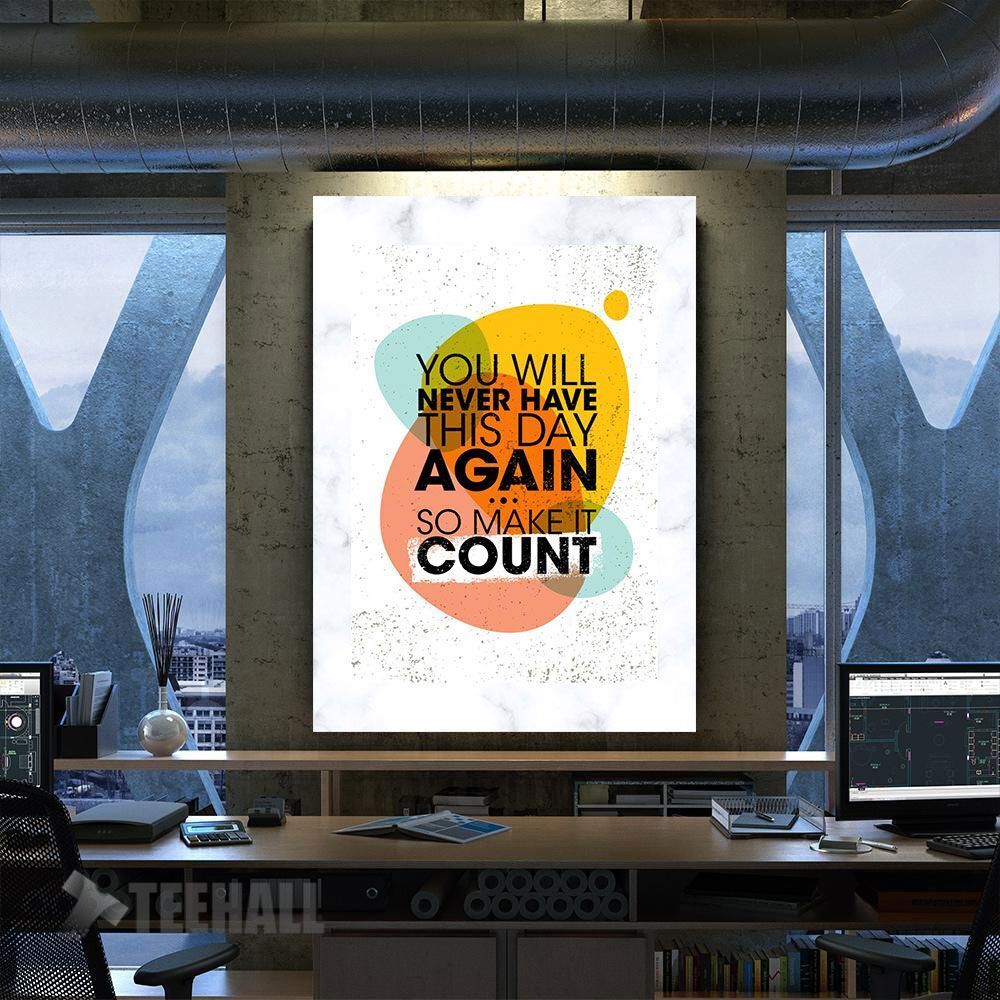 Motivation Quote Poster Canvas Prints Wall Art Decor