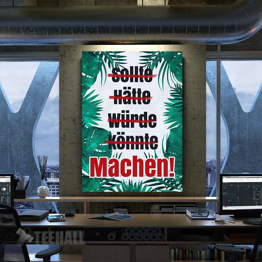 Motivation Spruch Canvas Prints Wall Art Decor