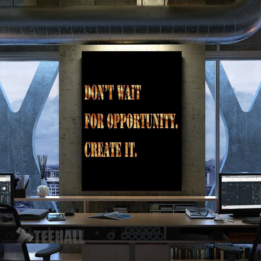Motivation Text Canvas Prints Wall Art Decor