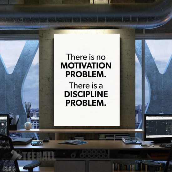 Motivation Vs Discipline Canvas Prints Wall Art Decor