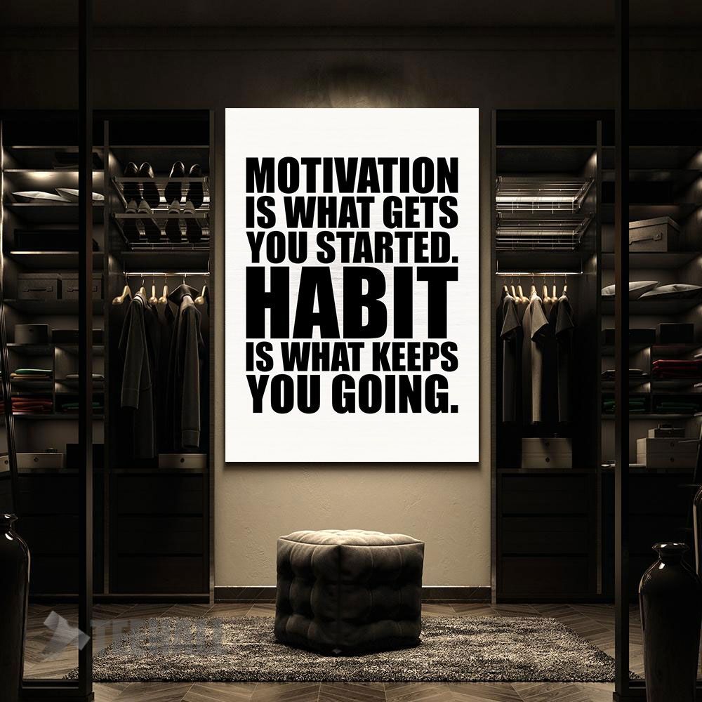 Motivation-Vs-Habit-Canvas-Prints-Wall-Art-Decor-2 Motivation Vs Habit Canvas Prints Wall Art Decor 2