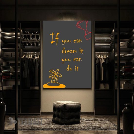 Motivational 2 Canvas Prints Wall Art Decor 2