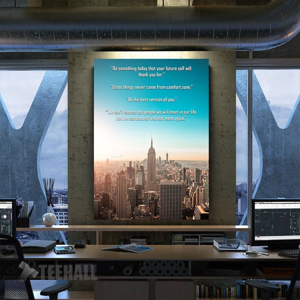 Motivational Ny Poster Canvas Prints Wall Art Decor