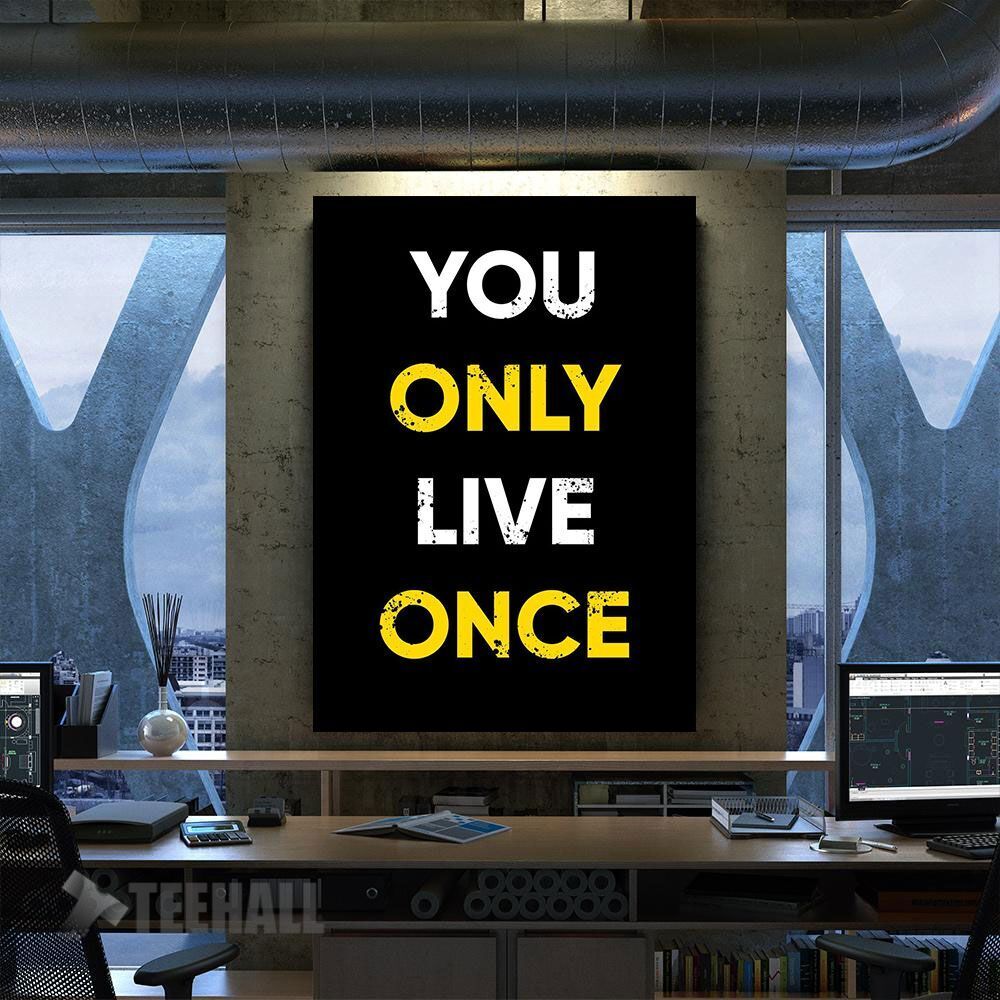 Motivational Quote Canvas Prints Wall Art Decor