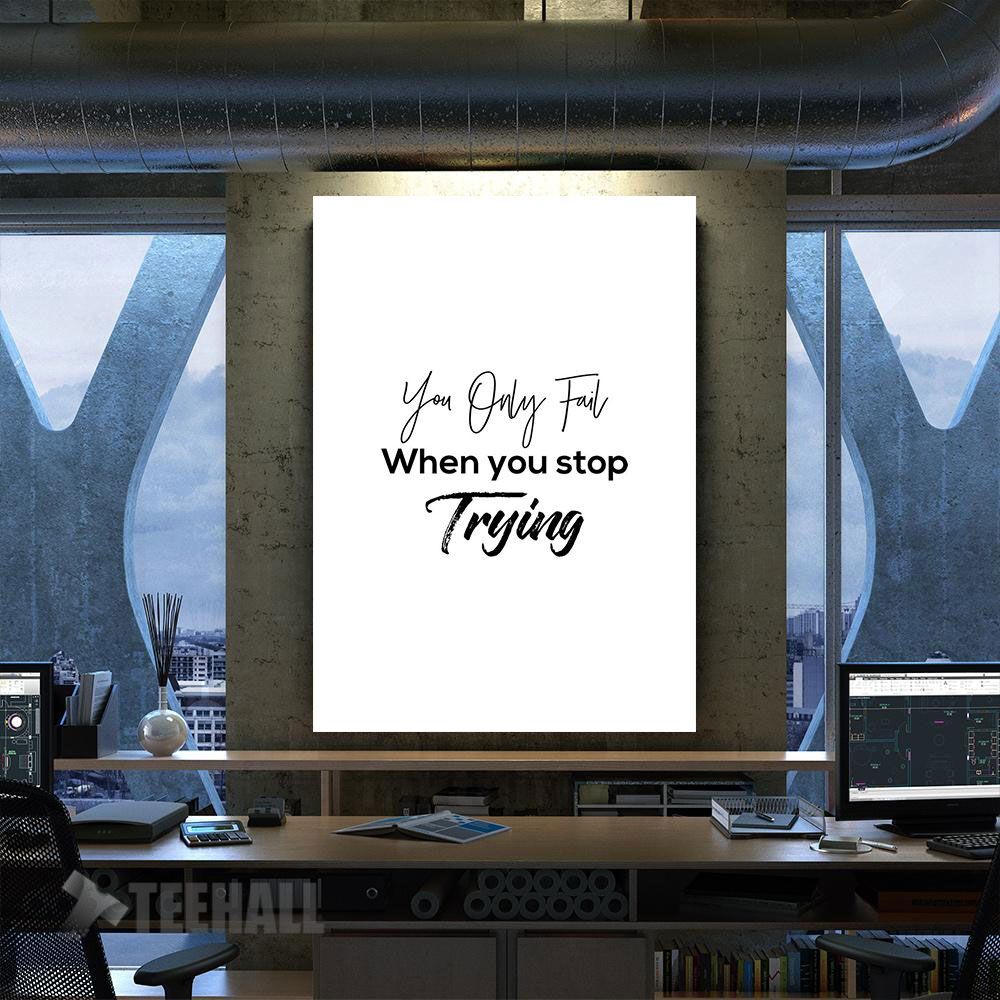 Motivational Quote Poster Canvas Prints Wall Art Decor