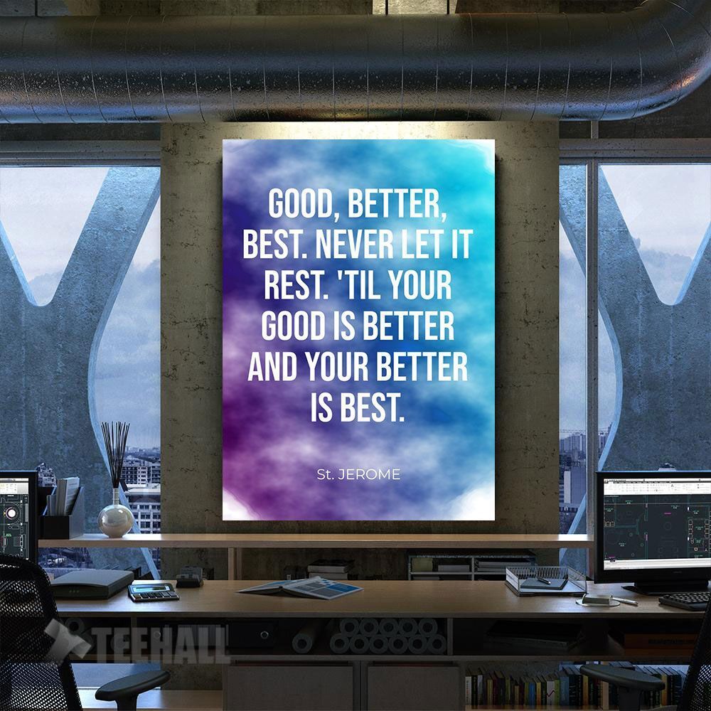 Motivational Quotes Jerome Canvas Prints Wall Art Decor